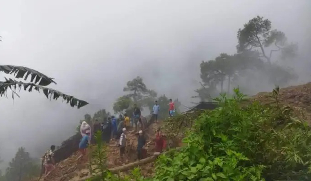 गुल्मीमा पहिरोले घर बगाउँदा चार जनाको मृत्यु, दुई घाइते